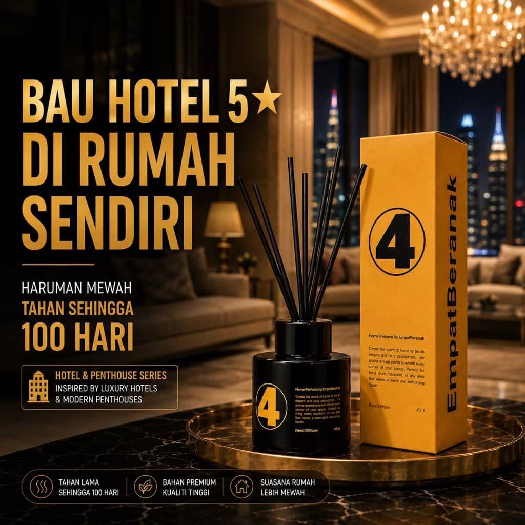 Hotel Home Perfume Reed Diffuser by Empat Beranak