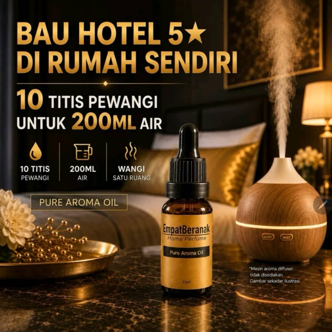Hotel Home Perfume Pure Aroma Oil by Empat Beranak