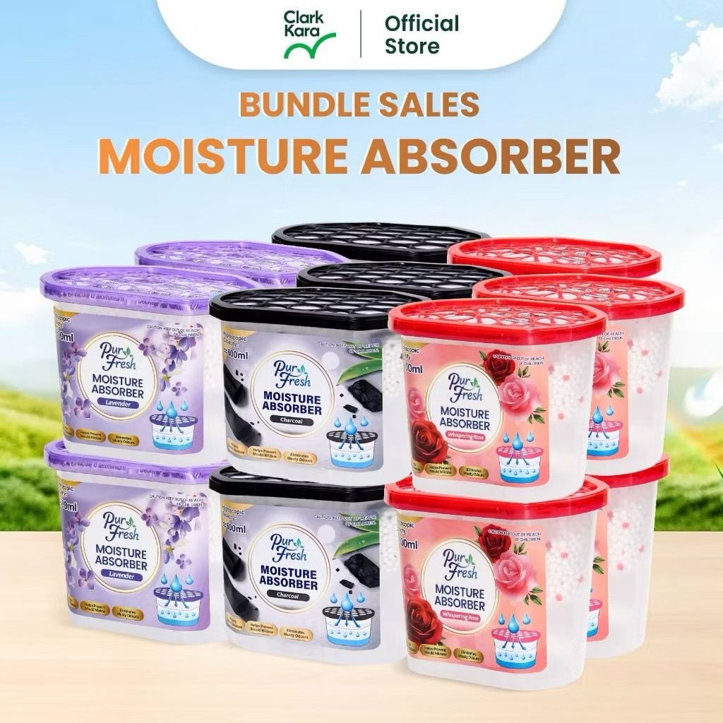 Dehumidifier Box Almari Pakaian Bahan Pengering Moisture Absorber