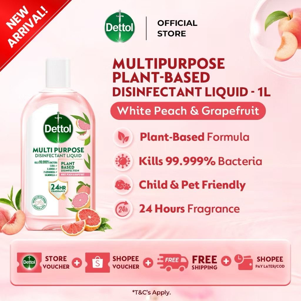 Dettol Plant Based Multipurpose Disinfectant Liquid 1L